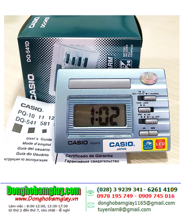 Casio DQ-541D-2RDF, Đồng hồ Xem giờ và cài đặt báo thức để bàn Casio DQ-541D-2RDF hiển thị Giờ, Phút (vỏ màu xanh ngọc) /B.hành 01năm |CÒN HÀNG